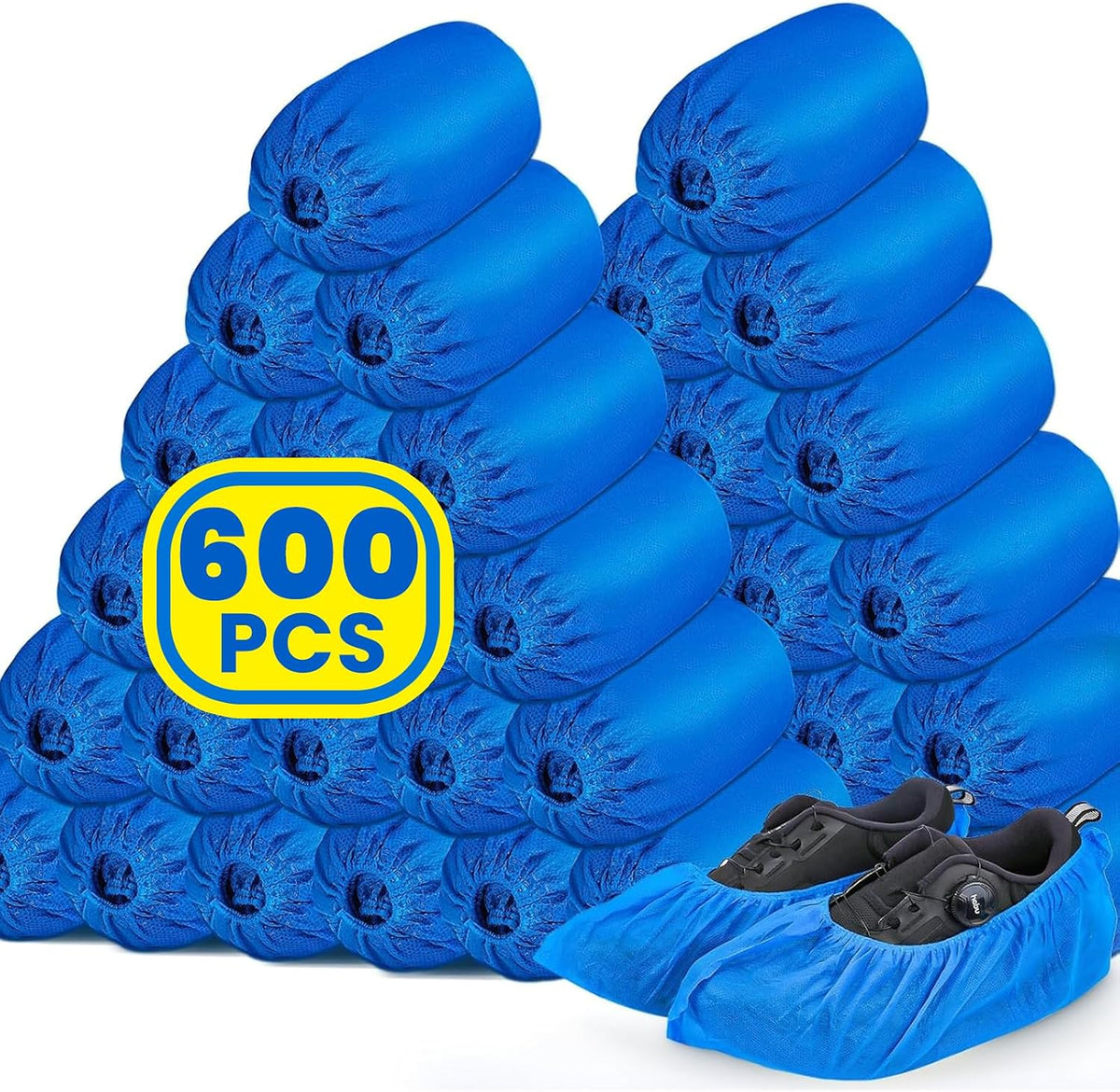 600 Pack(300 Pairs) Shoe Covers Disposable, Non-woven Fabric Shoes Covers