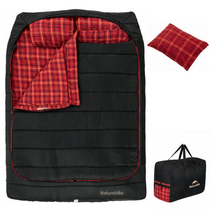 Naturehike Double Sleeping Bag for Adults with Pillows for Couples & Family