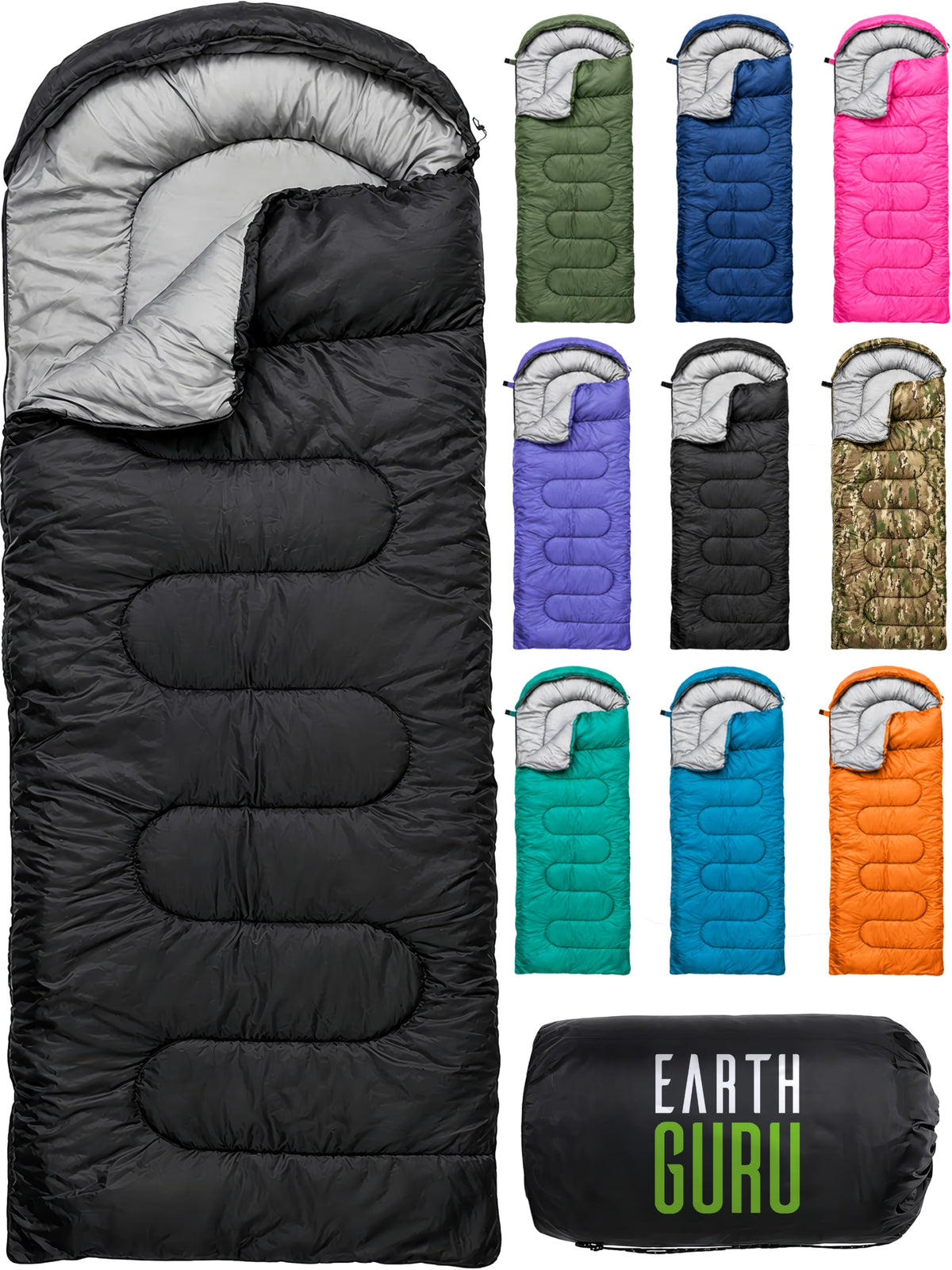 Sleeping Bags for Adults Cold Weather & Warm - Backpacking Camping Sleeping Bag for Kids 10-12, Girls, Boys - Lightweight Compact Camping Essentials Gear Accessories Hiking Sleep Must Haves