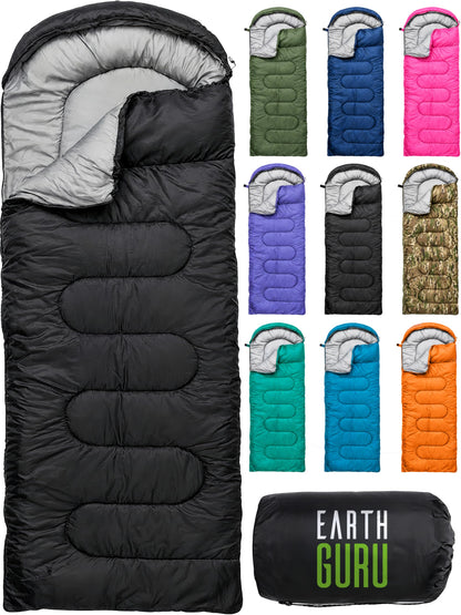 Sleeping Bags for Adults Cold Weather & Warm - Backpacking Camping Sleeping Bag for Kids 10-12, Girls, Boys - Lightweight Compact Camping Essentials Gear Accessories Hiking Sleep Must Haves