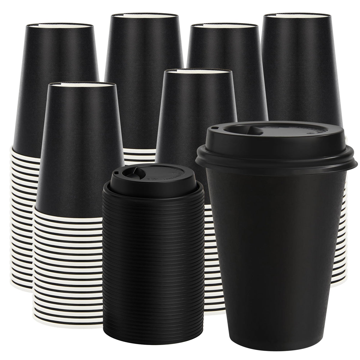 500 Pack 8 oz Paper Cups, Disposable Coffee Cups