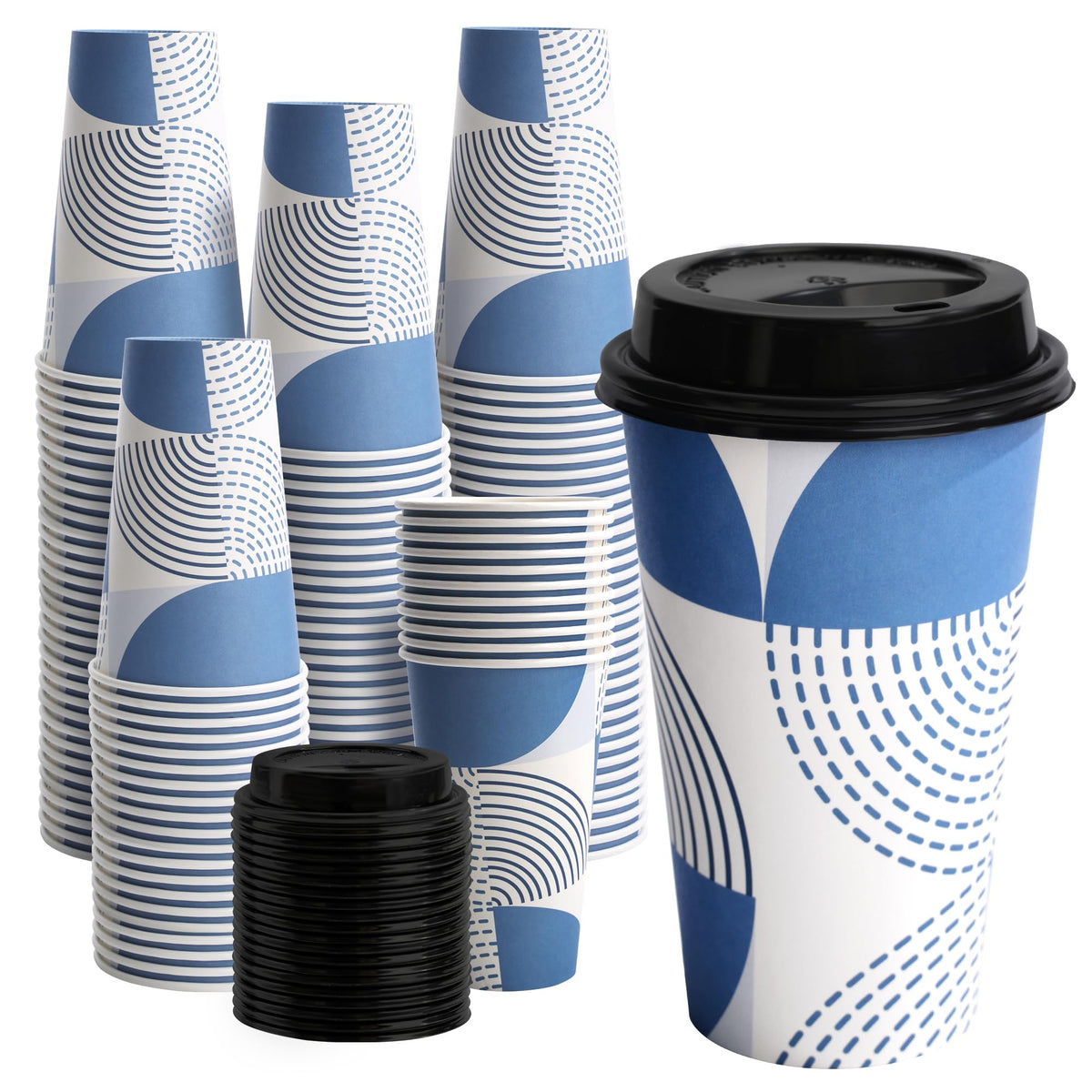 500 Pack 8 oz Paper Cups, Disposable Coffee Cups