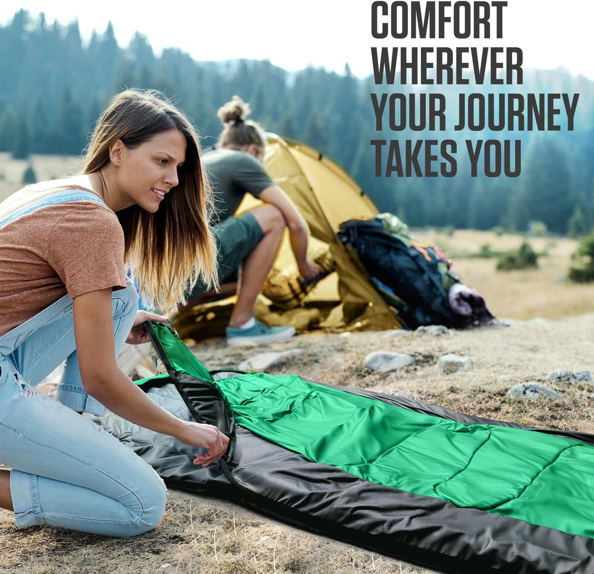 VENTURE 4TH Backpacking Sleeping Bag for Camping - Single, XXL & Double