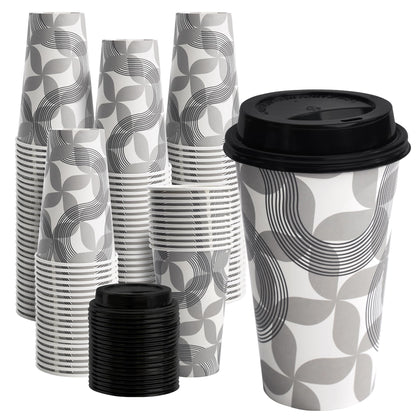 500 Pack 8 oz Paper Cups, Disposable Coffee Cups