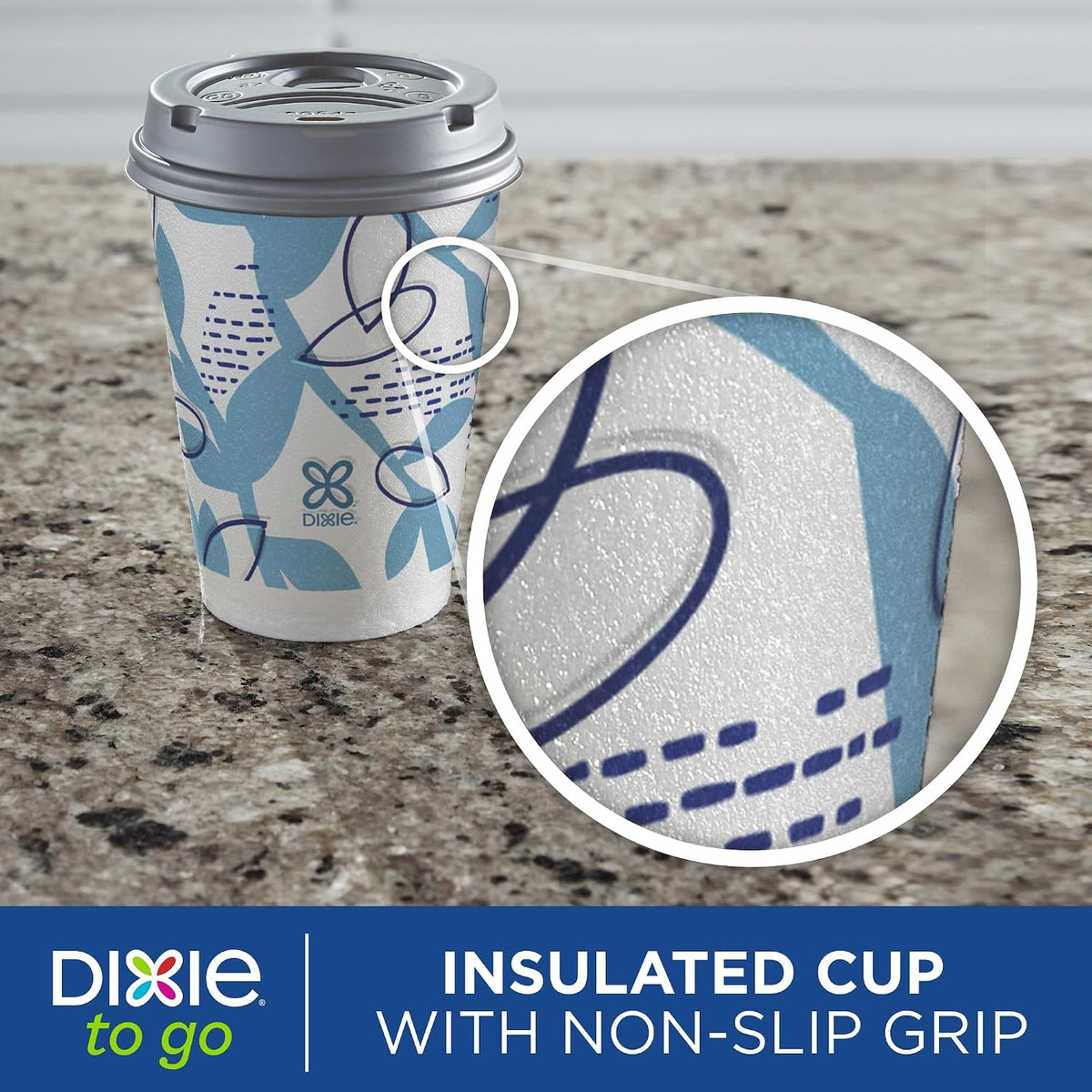Dixie To Go Disposable Coffee Cups With Lids, 12 oz Paper Cups, 156 Ct