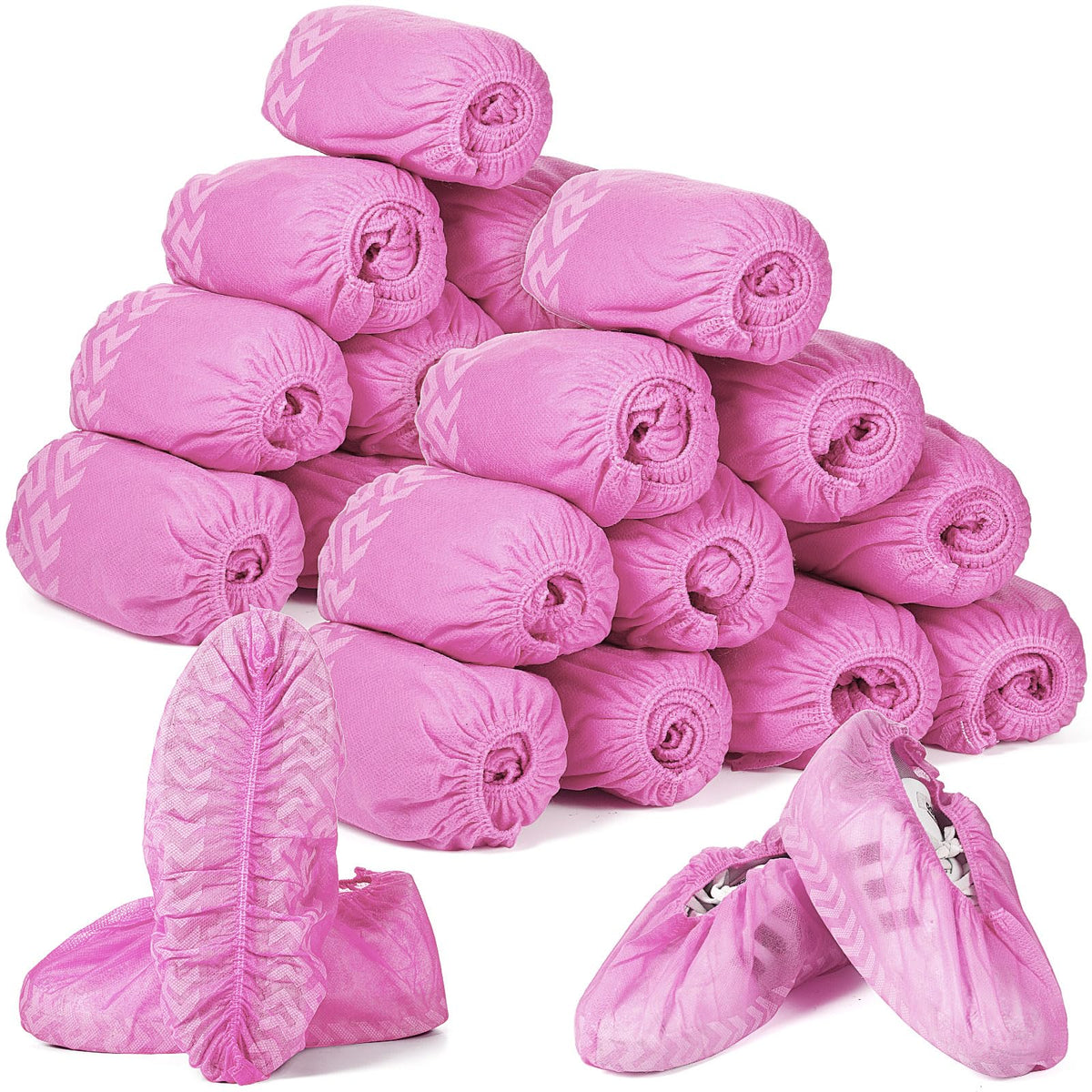 Zhanmai 300 Pack Disposable Shoe Covers, Non-slip Booties Bulk