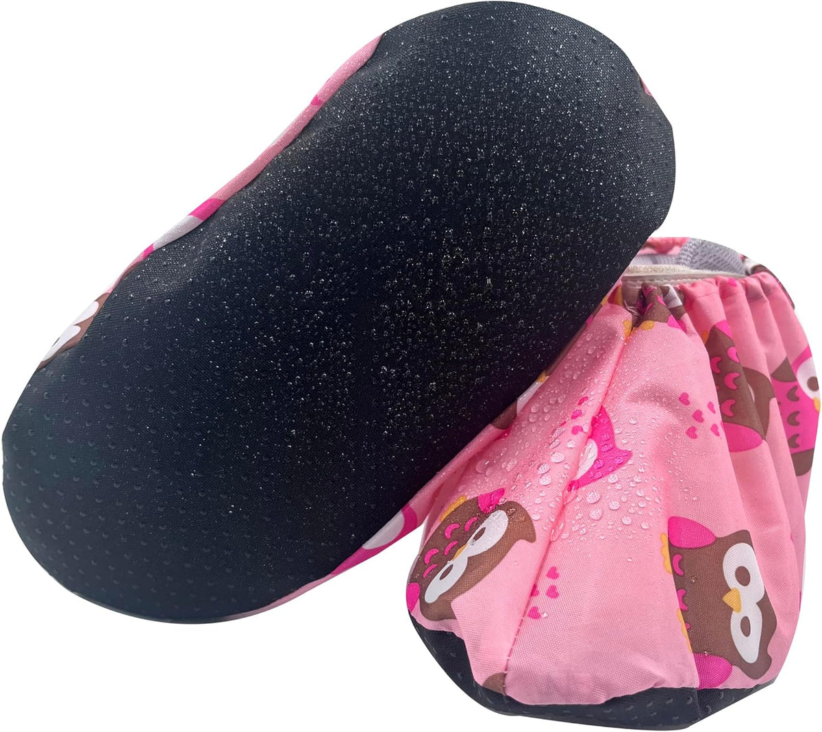 5 Pairs Kids Shoe Covers Reusable Non Slip Washable Dustproof Durable Waterproof Boots Cover For Indoors Floors Kindergarten Elementary School (Small, Pink)