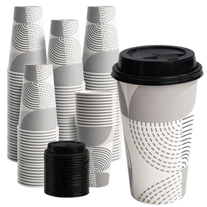 500 Pack 8 oz Paper Cups, Disposable Coffee Cups