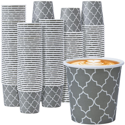 Lamosi Coffee Cups 12 oz 180 Pack, Disposable Paper Coffee Cups, Hot Cups