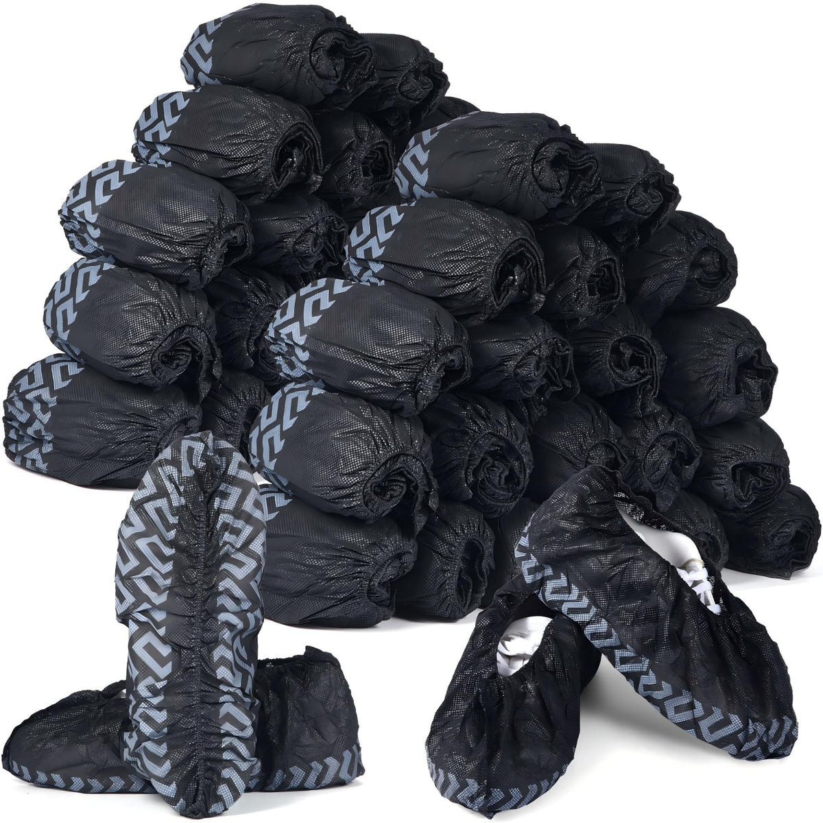 Zhanmai 300 Pack Disposable Shoe Covers, Non-slip Booties Bulk