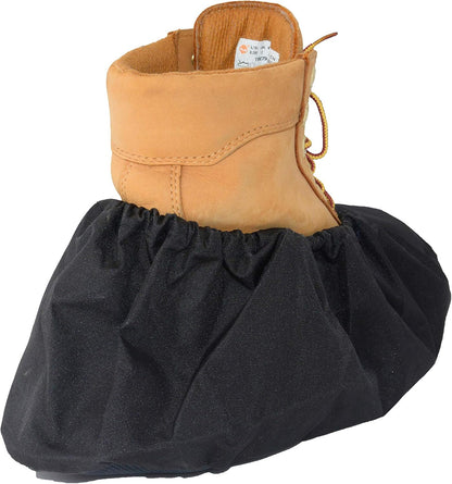 2 Pairs Non Slip waterproof Reusable shoe Covers for contrators and Carpet Floor Protection, Machine Washable. X-LARGE