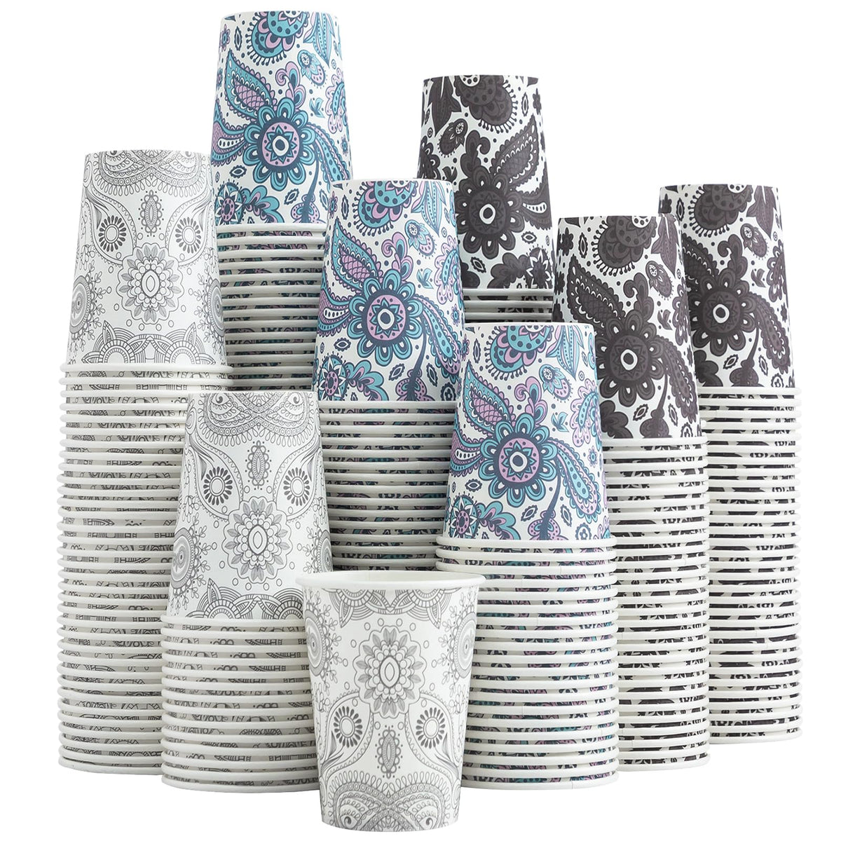 Clawsoff 300 Pack Paper Cups 8 oz, Disposable Coffee Cups 8 OZ