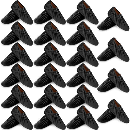 JaGely 11 Pair Reusable Cloth Shoe Covers for Indoors, Multicolor