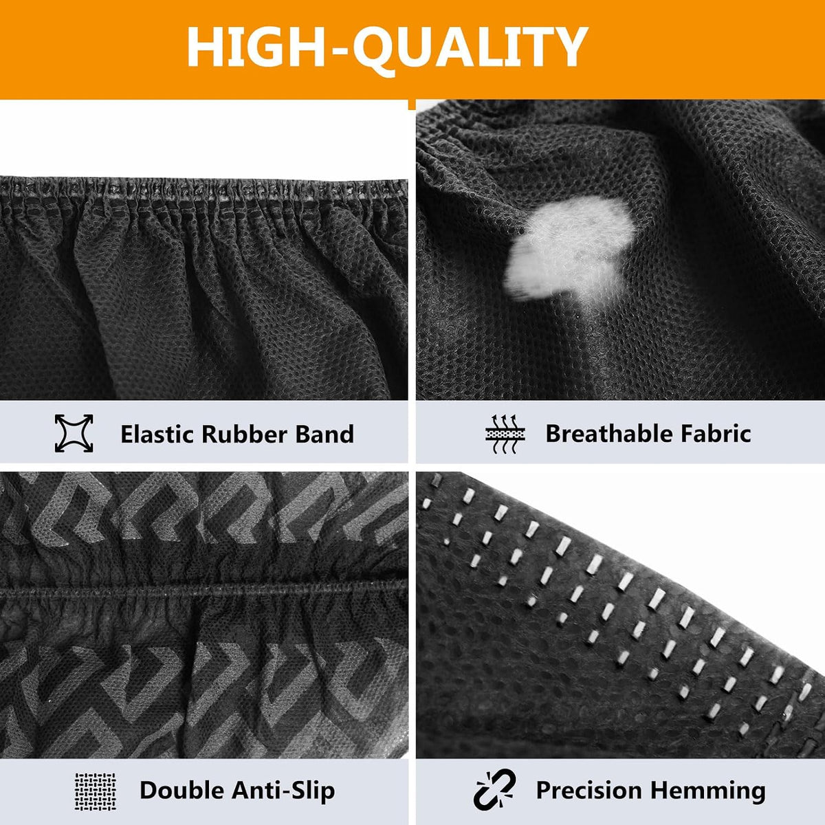 squish Shoe Covers Disposable Non Slip, 100 Pack(50 pairs) Thick Extra Disposable Boot Covers Slip Proof Shoe Cover for Indoors Outdoors Recyclable Protector Covers Fits Virtually Most Shoes