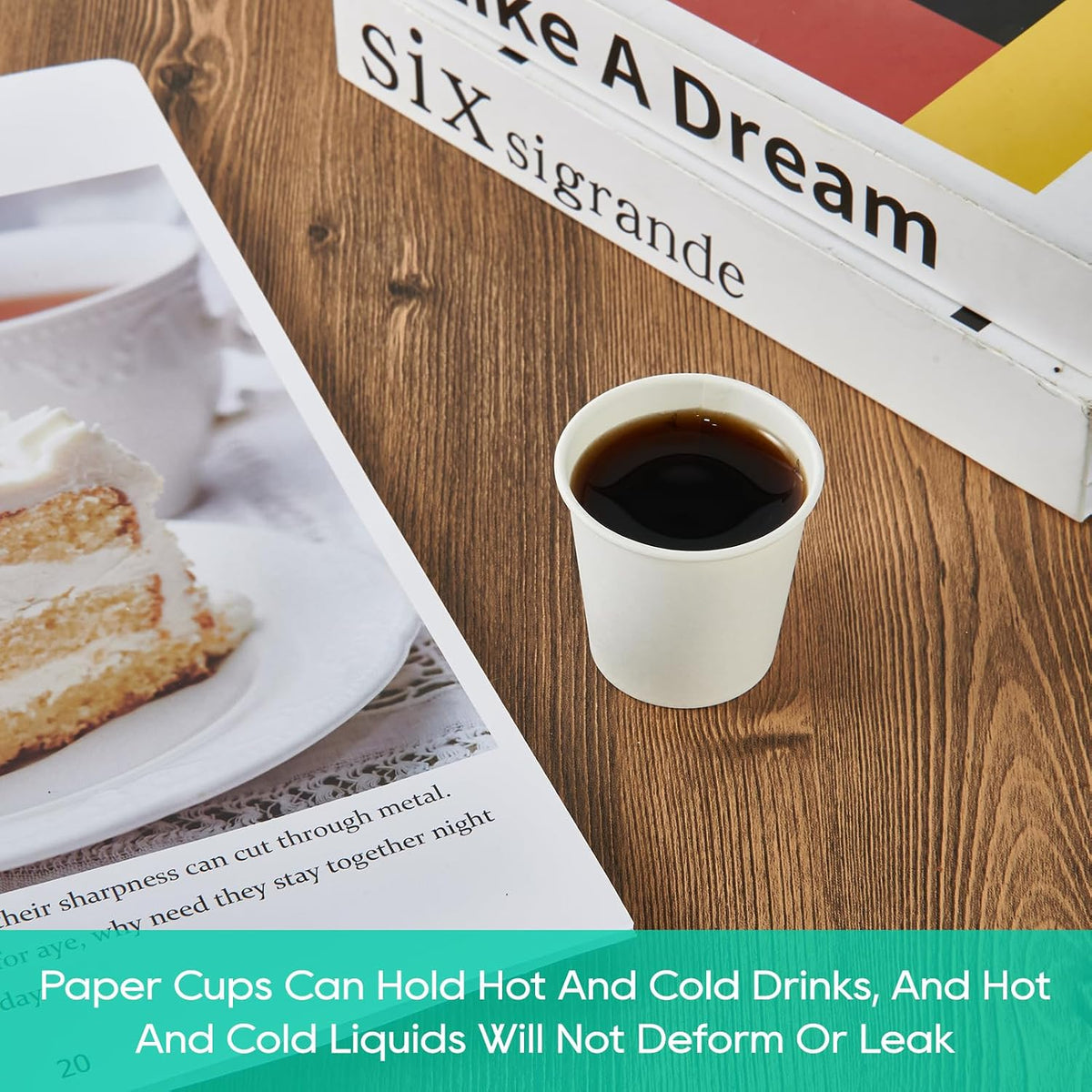JOLLY PARTY 2 oz Bathroom Cups 700 Pack Small Paper Cup White Mouthwash Cup
