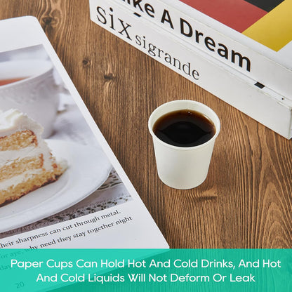 JOLLY PARTY 2 oz Bathroom Cups 700 Pack Small Paper Cup White Mouthwash Cup