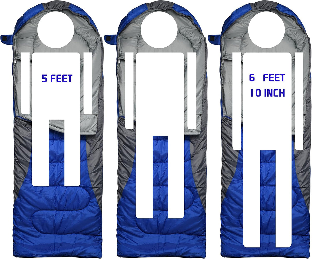 0 Degree Winter Sleeping Bags for Adults, Cold Weather Camping