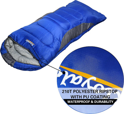 0 Degree Winter Sleeping Bags for Adults, Cold Weather Camping